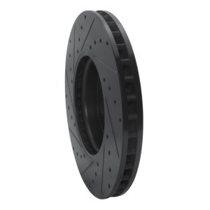 Mercedes-Benz A220 Brake Rotor (1) - Front Right - R1 Concepts - Drilled & Slotted - Black - `19-`26